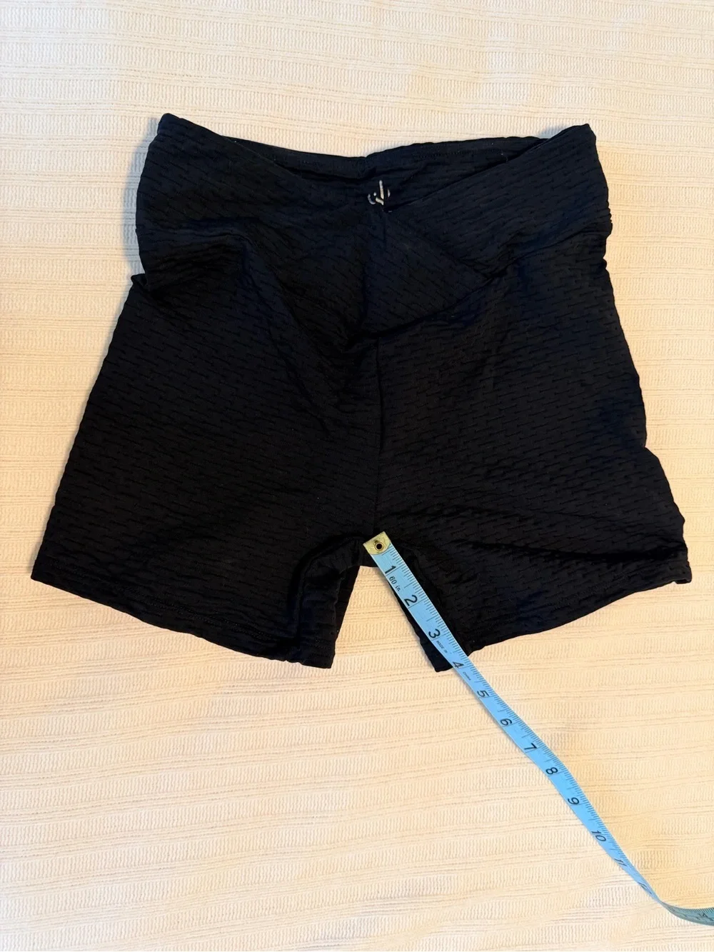 CSB Bare Shorts, 4”, Black, v-front, scrunch butt, small